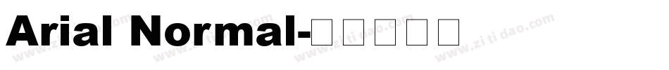 Arial Normal字体转换
